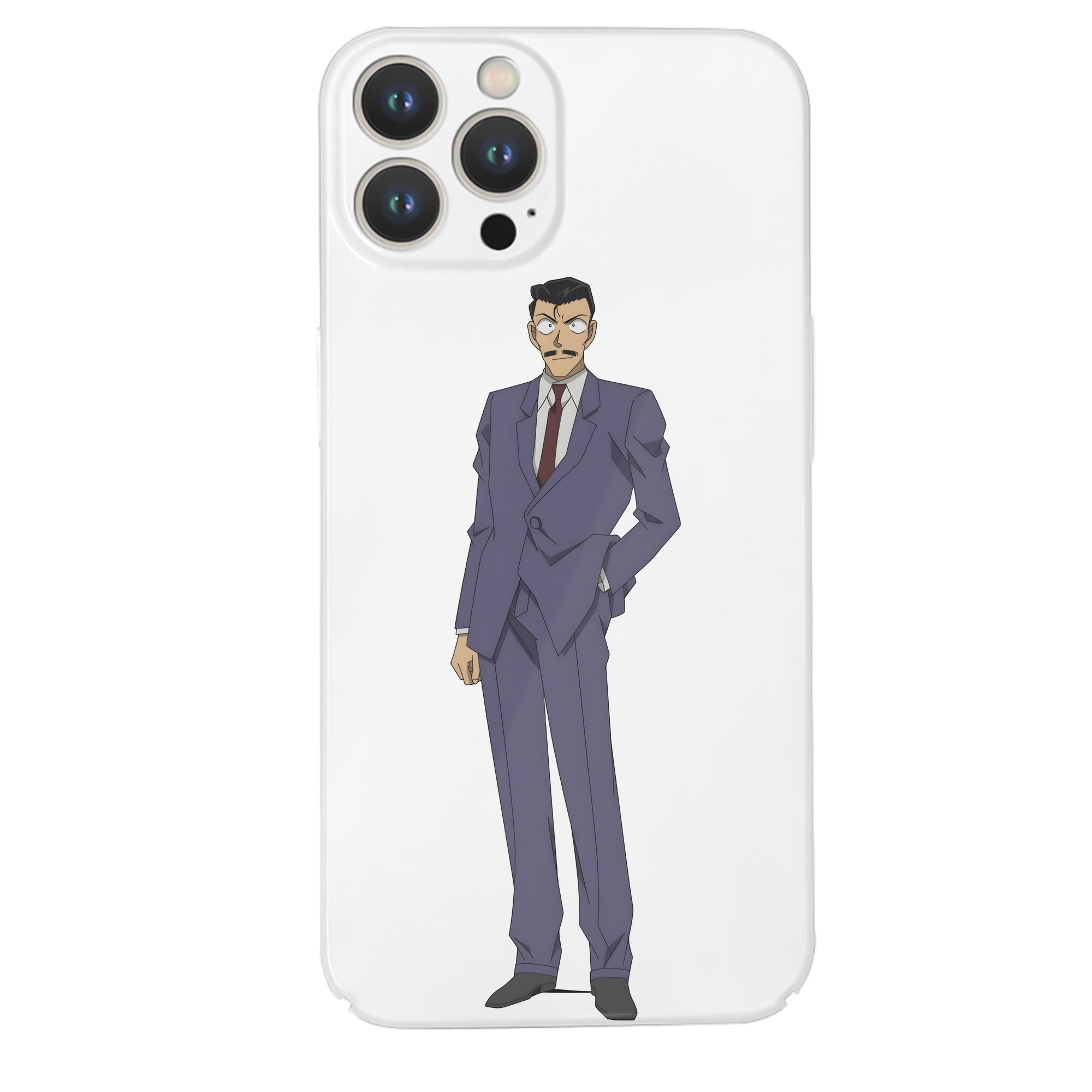 （画像用） 名探偵コナン 毛利 小五郎 もうり こごろう Detective Conan 【iPhone 14シリーズ対応】ハードケース